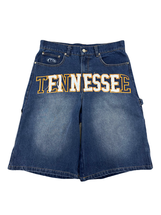Pangea Denim Blue “Finesse” Jorts